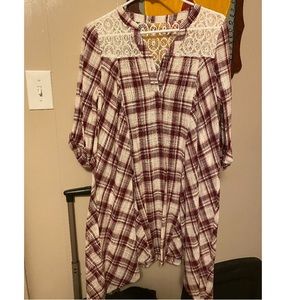 Adorable plaid tunic